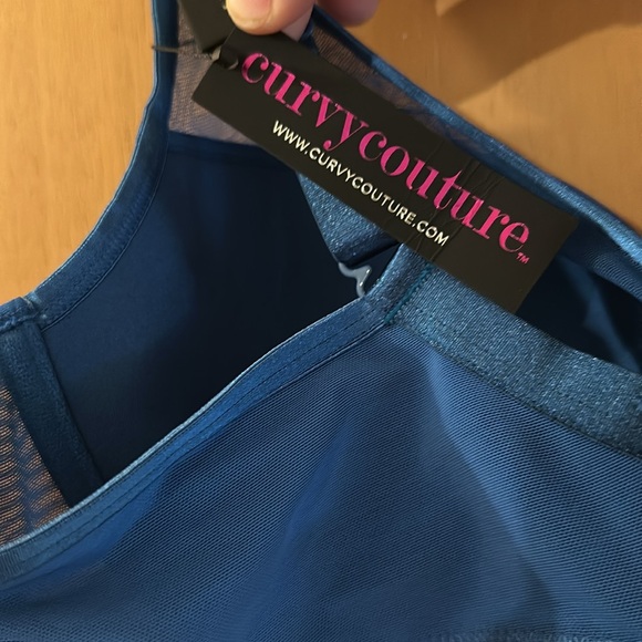 Curvy Couture Women’s Underwire Bra Blue Size 40C - Picture 6 of 8